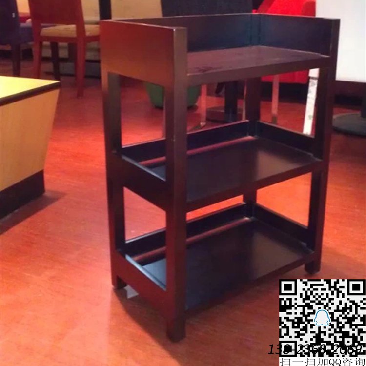 火鍋?zhàn)朗卟思?，三層菜架?shí)木，火鍋店餐桌配套