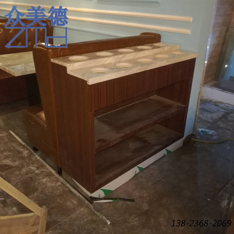 火鍋調(diào)料臺，大理石醬料臺，定制調(diào)味桌